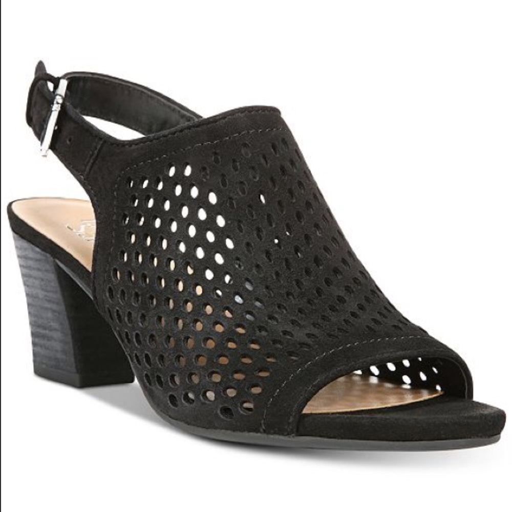 Franco Sarto Monaco 2 laser cut leather sandals
